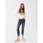 Lcw Vision İndigo Mom Fit Kadın Jean Pantolon