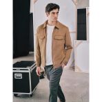 Lcw Vision Kahverengi Slim Fit Gömlek Yaka Süet Erkek Ceket