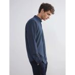 Lcw Vision Petrol Slim Fit Uzun Kollu Erkek Dokulu Gömlek