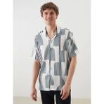 Lcw Vision Yeşil Regular Fit Kısa Kollu Desenli Erkek Gömlek - 2XL