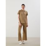 Lcwaıkıkı Classic Beli Lastikli Geniş Paça Kadın Pantolon (S5) - 4XL - Dropsuz - Haki