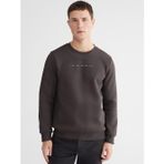 Lcwaıkıkı Classic Kahverengi Bisiklet Yaka Baskılı Erkek Kalın Sweatshirt