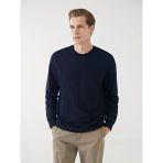 Lcwaıkıkı Classic Lacivert Bisiklet Yaka Uzun Kollu Erkek Sweatshirt
