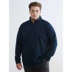 Lcwaıkıkı Classic Lacivert Büyük Beden Dik Yaka Erkek Sweatshirt
