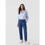 Lcwaıkıkı Classic Mavi Beli Lastikli Mom Fit Kadın Jean Pantolon