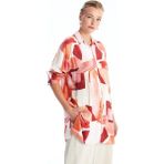 Lcwaıkıkı Classic Pembe Baskılı Desenli Oversize Kadın Gömlek Tunik - 44