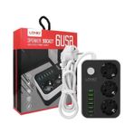 Ldnio Se3631 3 Prİz + 6 Usb Akım Korumalı Priz