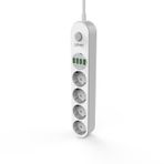 Ldnio SE4432 4xUsb Çıkışlı 4'lü Akım Korumalı Priz Beyaz