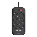 Ldnio SE6403 6'lı Siyah Akım Korumalı Priz