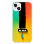 Le Balvo İphone 14 Plus Uyumlu Boya Rulosu Baskılı Silikon Kılıf