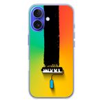 Le Balvo İphone 16 Uyumlu Boya Rulosu Baskılı Silikon Kılıf