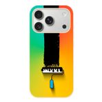 Le Balvo İphone 17 Pro Uyumlu Boya Rulosu Baskılı Silikon Kılıf