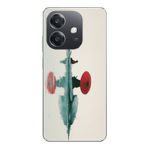 Le Balvo Oppo A3 Uyumlu Japon Şemsiyesi Baskılı Silikon Kılıf