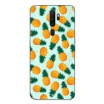 Le Balvo Oppo A5 2020 Uyumlu Ananaslar Baskılı Silikon Kılıf