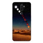 Le Balvo Oppo A5 2020 Uyumlu Ayın Geçişi Baskılı Silikon Kılıf
