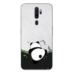 Le Balvo Oppo A5 2020 Uyumlu Bambuya Çıkan Panda Baskılı Silikon Kılıf