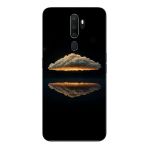 Le Balvo Oppo A5 2020 Uyumlu Bulut Yansıması Baskılı Silikon Kılıf
