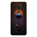 Le Balvo Oppo A5 2020 Uyumlu Büyülü Çiçek Baskılı Silikon Kılıf