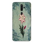 Le Balvo Oppo A5 2020 Uyumlu Çiçek Deseni Baskılı Silikon Kılıf