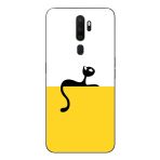 Le Balvo Oppo A5 2020 Uyumlu Dişi Kedi Baskılı Silikon Kılıf