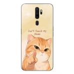 Le Balvo Oppo A5 2020 Uyumlu Dont Touch My Phone Baskılı Silikon Kılıf