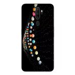 Le Balvo Oppo A5 2020 Uyumlu Gezegenlerin Dansı Baskılı Silikon Kılıf