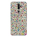 Le Balvo Oppo A5 2020 Uyumlu Hayvan Kaosu Baskılı Silikon Kılıf