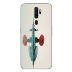 Le Balvo Oppo A5 2020 Uyumlu Japon Şemsiyesi Baskılı Silikon Kılıf