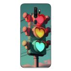 Le Balvo Oppo A5 2020 Uyumlu Kalpli Trafik Lambası Baskılı Silikon Kılıf