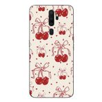 Le Balvo Oppo A5 2020 Uyumlu Kiraz Bukleleri Baskılı Silikon Kılıf