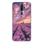 Le Balvo Oppo A5 2020 Uyumlu Lale Bahçesi Baskılı Silikon Kılıf