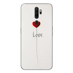 Le Balvo Oppo A5 2020 Uyumlu Love Aşk Baskılı Silikon Kılıf