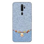 Le Balvo Oppo A5 2020 Uyumlu Mavi Japon Desen Baskılı Silikon Kılıf