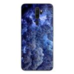Le Balvo Oppo A5 2020 Uyumlu Mor Bulutlar Baskılı Silikon Kılıf
