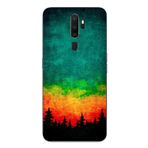 Le Balvo Oppo A5 2020 Uyumlu Orman Gecesi Renkli Baskılı Silikon Kılıf