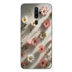 Le Balvo Oppo A5 2020 Uyumlu Papatya Çiçekleri Baskılı Silikon Kılıf