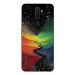 Le Balvo Oppo A5 2020 Uyumlu Renkli Yollar Baskılı Silikon Kılıf
