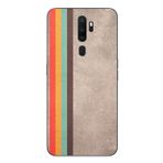 Le Balvo Oppo A5 2020 Uyumlu Retro Gökkuşağı Baskılı Silikon Kılıf