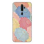 Le Balvo Oppo A5 2020 Uyumlu Şemsiyeler Baskılı Silikon Kılıf