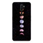 Le Balvo Oppo A5 2020 Uyumlu Tüm Gezegenler Baskılı Silikon Kılıf