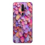 Le Balvo Oppo A5 2020 Uyumlu Tüylü Kalpler Baskılı Silikon Kılıf