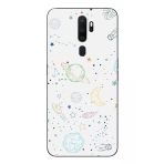 Le Balvo Oppo A5 2020 Uyumlu Uzay Yolculuğu Baskılı Silikon Kılıf