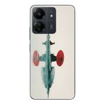 Le Balvo Redmi 13C Uyumlu Japon Şemsiyesi Baskılı Silikon Kılıf
