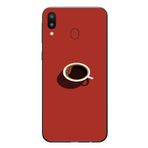 Le Balvo Samsung Galaxy M31 Uyumlu Sade Kahve Kupası Baskılı Silikon Kılıf