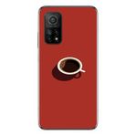Le Balvo Xiaomi Mi 10 T Uyumlu Sade Kahve Kupası Baskılı Silikon Kılıf