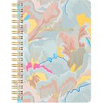 Le Color 17 x 24 cm Spiralli Lotus Ajanda Defter Yaldız Baskılı Renkli Planlayıcı