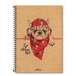 Le Color 17x24 cm Düz 200 Sayfa Köpek Eco Kraft Defter