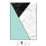 Le Color 17x24 cm Mermer Çizgili Mint Defter