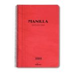 Le Color A4 Çizgili Kırmızı Manilla Ofis Defter