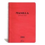 Le Color A4 Kareli Kırmızı Manilla Ofis Defter